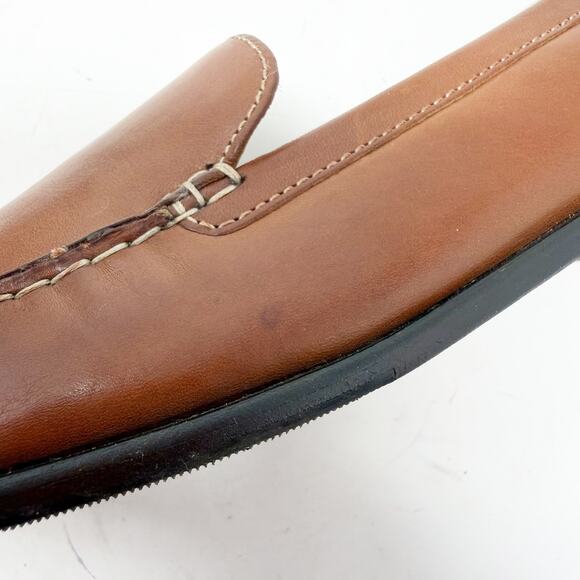 Cole Haan Stitched Moc Toe Loafers Womens 8.5 B Leather Slip-On Flats - Picture 13 of 16